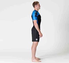 Fuji Sports IBJJF Ranked BJJ Jiu Jitsu Short Sleeve SS Rashguard – Blue