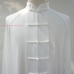 Men Women Milk silks Tai chi Uniforms Wushu Martial arts Kung fu Wing Chun Suit