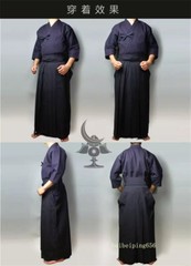 Martial Arts Uniform Kendo Aikido Hapkido Hakama Kimono Dobok Adults Children