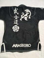 Arashiro Black A1 Brazilian Jiu Jitsu Jacket And Pants Martial Arts