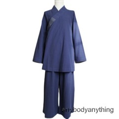 2PCS High-grade Cotton&Linen Shaolin Monk Kung Fu Clothing Zen Buddhist Uniforms