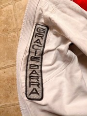 Gracie Barra Equipe GB Edition BJJ Gi Jacket Mens Size A4 White Kimono Top Rare