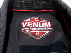 Venum Jiu Jitsi „Challenger” Series Jacket Youth Size C3, Black Cotton Red Trim