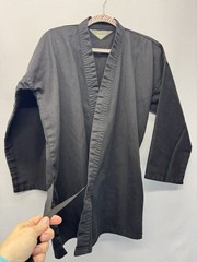 Vintage Century Brand Karate Crossover 2 Piece Uniform Unisex Sz 3 Black Q111