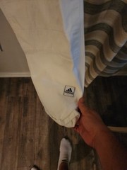adidas adi JJ 220 Judo Gi Uniform White/Black Stripes Adult Unisex Size 190