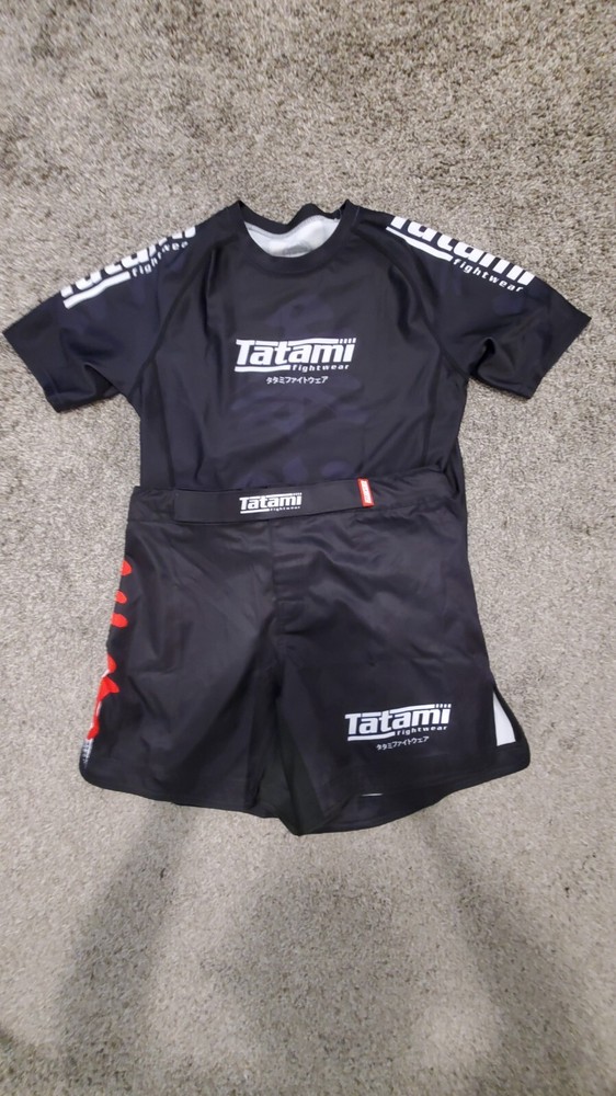 TATAMI „KAIZEN” MID-CUT GRAPPLING MMA SHORTS AND S/S MATCHING RASHGUARD SET