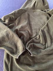 Albino & Preto Jacket Mens Medium Green BJJ Fleece Garment Hooded Full Zip