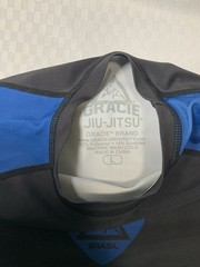 Jiu-Jitsu Gi Uniform Rash Guard Blue/Black Youth Large Made in USA