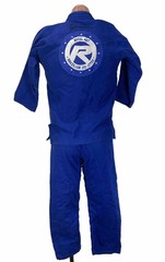 Gameness Air Brazilian Jiu Jitsu Gi Blue Top & Bottom MMA Size 1 Royal Art Texas