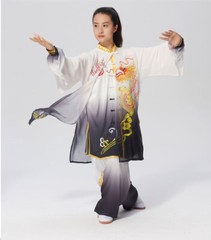 Martial Art Uniform Wushu Clothing Tai Chi Clothes Kung Fu Dress Unisex Women