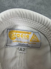 Gracie Jiu-Jitsu BJJ Gi Jacket Kimono Set M White Mens Jiu Jitsu A2 Training
