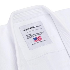 Shoyoroll – White Jiu Jitsu Uniform Batch #151: 24 Americana Kimono BJJ 450 GSM