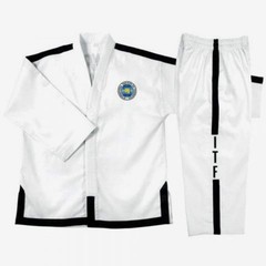 Thapur Sports Elite ITF Master Taekwondo Uniform Gi With Black Stripes