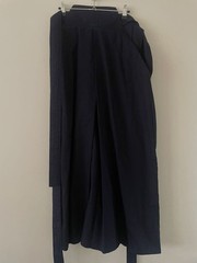 Japanese Kendo Hakama Pants Kimono Size 25 Dark Blue Martial Arts