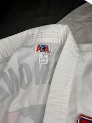 ATA Taekwondo White Uniform Gi Size 00 with Yellow Belt and Gloves