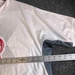 Hayabusa fKusari Training Shirt Mens 2XL White Red MMA Japanese Performance