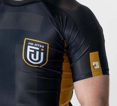 Fuji Flex Lite Mens MMA BJJ Jiu Jitsu Short ShortSleeve SS Rashguard – Rebel