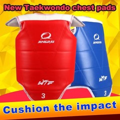 Traditional Taekwondo Chest Guard Kids Men Women Student Red Blue Karate Taekwon
