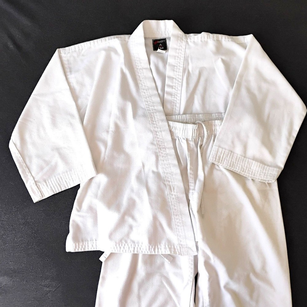 Taekwondo Gi or Dobok children’s size 0 pants, top, and white belt