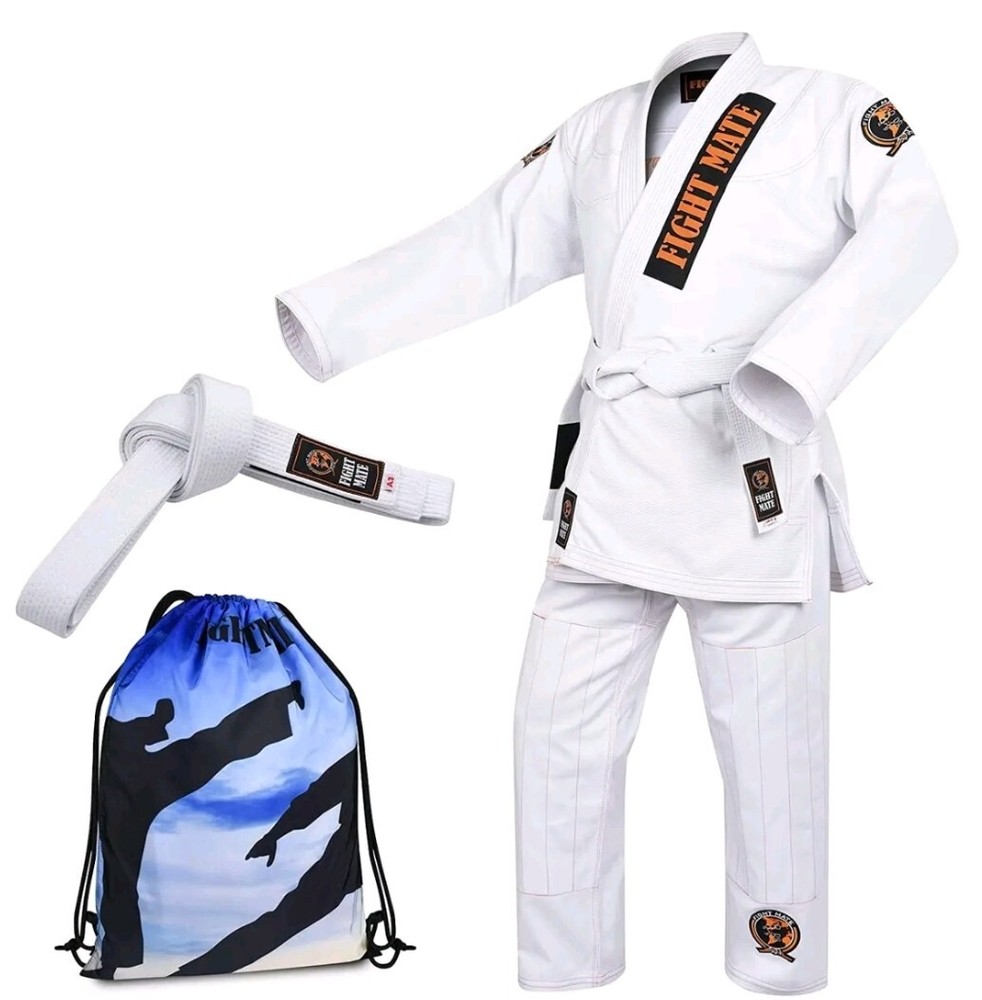 Brazilian Jiu Jitsu BJJ Gi Uniform For Men & Women FIGHT MATE -Size A1 -NEW