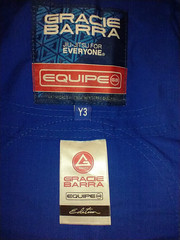 Gracie Barra BJJ Gi GBK Lite Ripstop Kimono Blue Size Y3 with Belt Kids Youth