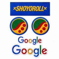 5PCS Shoyoroll x Google V2 Embroidered Patch Set Iron On Sew On BJJ Gi Jacket