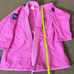 Elite Sports Pink BJJ Gi Jacket Womens Size F0 Martial Arts Jiu Jitsu Kimono