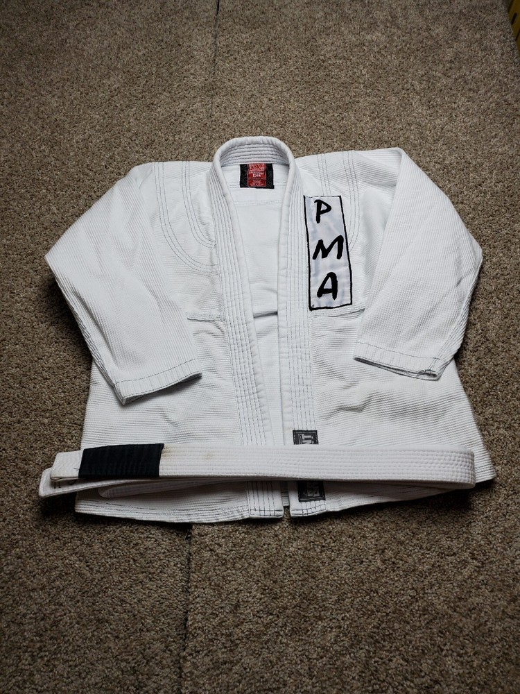 Breakpoint Jiu Jitsu Gi Kimono Top Size K3 Youth White Long Sleeve Belt