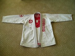 Limited PEGADA LEGACY Gi Gracie Barra A2 Jacket Equipe White Kimono