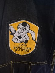 Elite Brazilian Jiu-Jitsu Set Color Black/ Yellow Gorpcore Grunge Sport