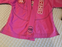 Gracie Barra Equipe Kimono Pants Brazilian Jiu-Jitsu Gi PINK Youth Y2