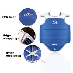 Traditional Taekwondo Chest Guard Kids Men Women Student Red Blue Karate Taekwon