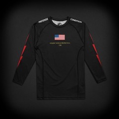 New DEFCON x SHOYOROLL Rashguard LS Batch #138 VIOLENT Bjj Brazilian (Black)