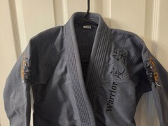 Gray Gym Jiu-JItsu Jacket Size C0 MMA Martial Arts Youth #S115