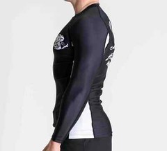 Fuji Mat Rat Flex Lite Mens MMA BJJ Jiu Jitsu Long LongSleeve LS Rashguard Black