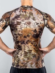 Fuji Kryptek Collab MMA BJJ Jiu Jitsu ShortSleeve Short SS Rashguard Highlander