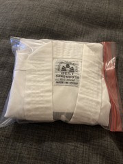 Kids White Taekwondo Top Uniform Costume Tom Vo’s Size 00 130 cm