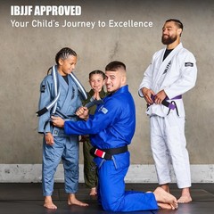 IBJJF Approved Ultra Light Kids BJJ Gi with Free Belt – Preshrunk & Durable