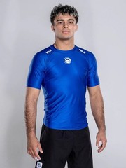 Fuji Baseline 2.0 IBJJF Ranked BJJ Jiu Jitsu ShortSleeve SS Rashguard – Blue