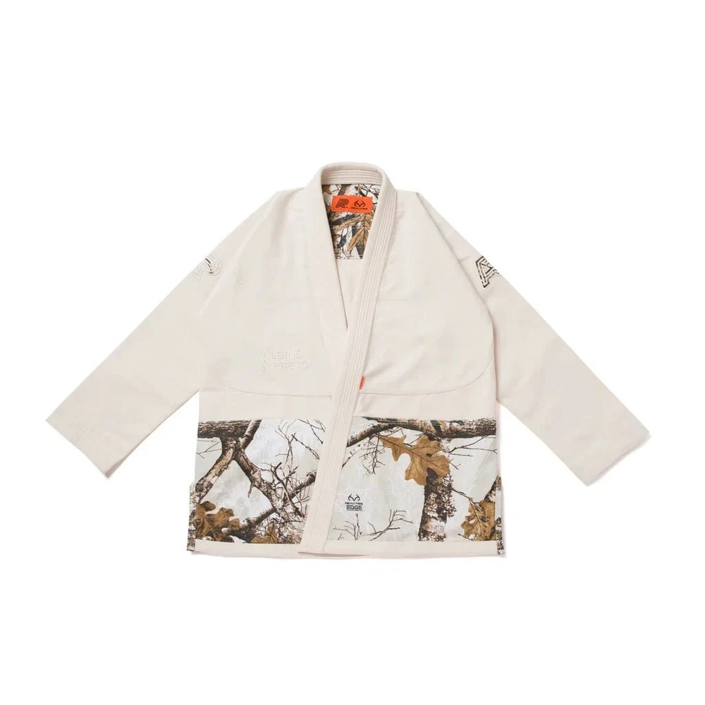 Albino Preto B107 A&P x REALTREE UNBLEACHED CAMO GI Jiu jitsu Karate Uniform