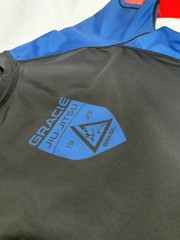 Jiu-Jitsu Gi Uniform Rash Guard Blue/Black Youth Large Made in USA