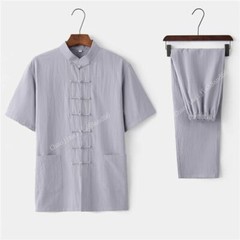 Chinese Tradition Martial Arts uniform Kung Fu Tai chi cotton linen Tang Suit