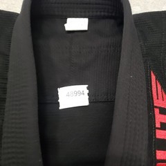 Elite Brazilian Jiu-Jitsu BJJ Gi Uniform Top Youth Black Long Sleeve
