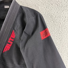 Elite Sports BJJ Gi Jacket Youth Kid Size C3 4’9″ – 5’0″ 95-110 lb Pull On Black