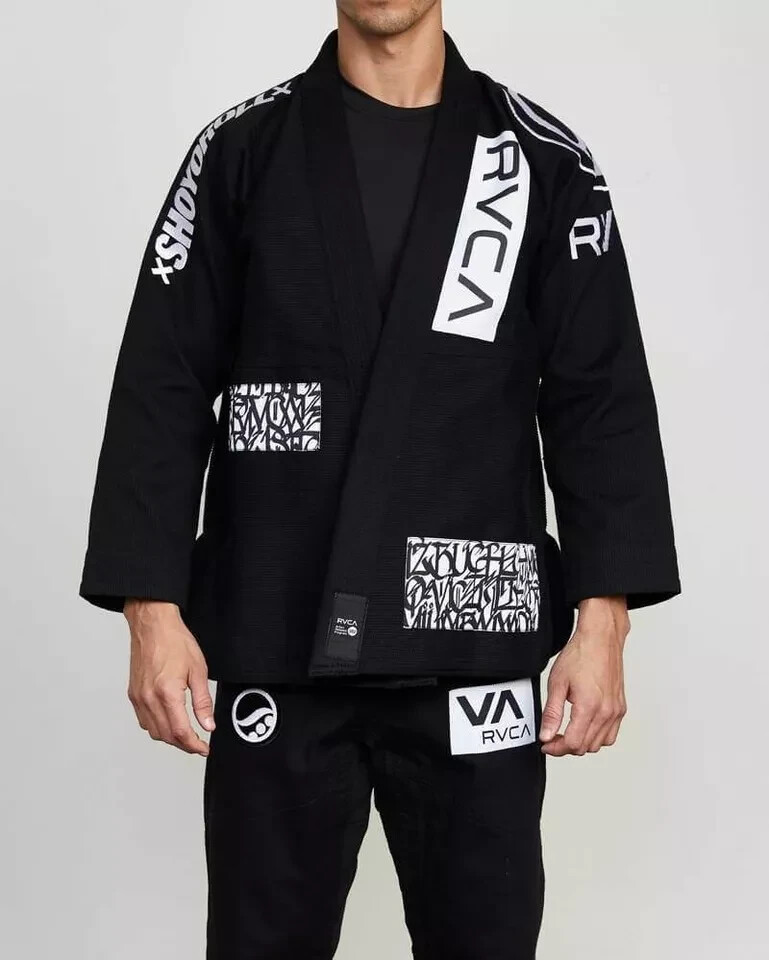 Shoyoroll RVCA batch 105 BJJ kimono GI Uniform absolute king 450 GSM Black + Bag