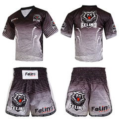 Felino 2 Piece Sublimated Kick Boxing Muay Thigh Mixed Martial Arts Uniform Set