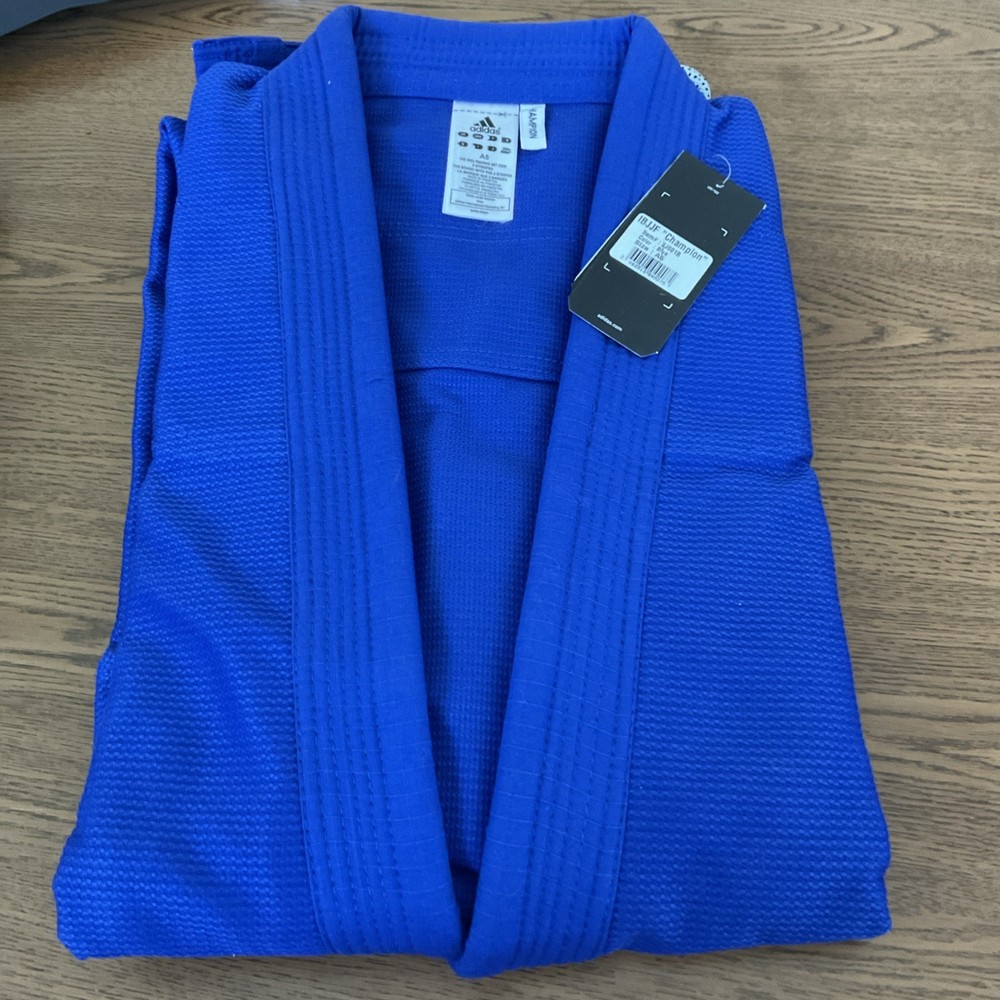 adidas Ji Bjj Champions Color Blue Size A5 100% Cotton