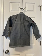 Vector Sports Brazilian Jiu Jitsu Gi Top Size K3 Gear Up Attila Series Gray Kids