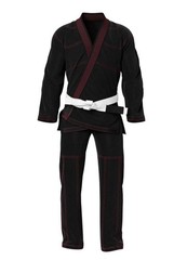 Thapur Sports Elite Brazilian Jiu Jitsu Gi Uniform – Black/Red – Free Belt