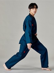 MOOTO MTX Midnight Blue Color Uniform WT Demonstration Team Dobok Performance